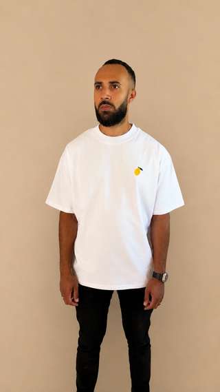 T-shirt oversize « Citron brodé »