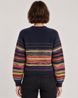 Cardigan marine - multicolore
