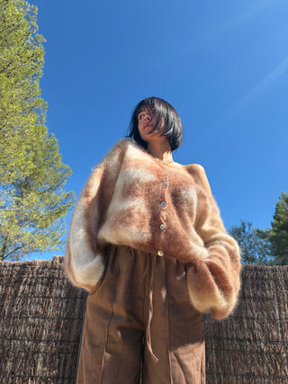 Cardigan marron
