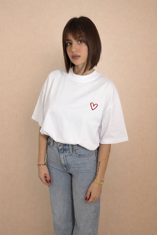 T-shirt "Coeur brodé"
