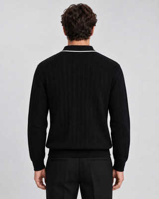 Pull noir pour homme