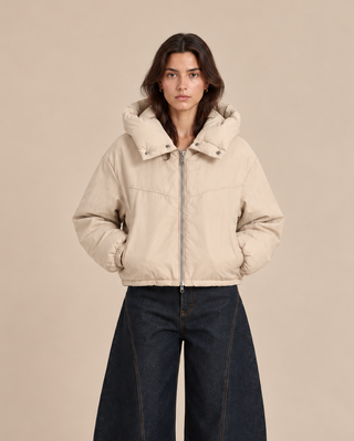 Veste à capuche - beige
