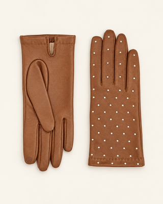 Gants en cuir - camel