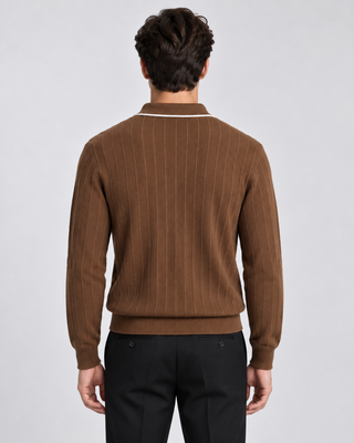 Pull marron pour homme