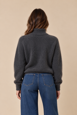 Pull col roulé - anthracite