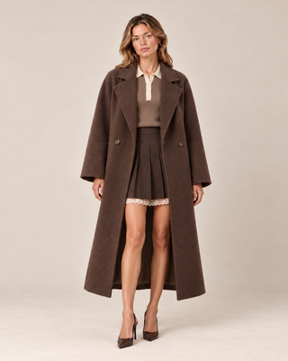 Manteau oversize - marron