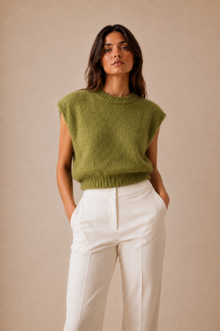 Pull « Le calé » vert