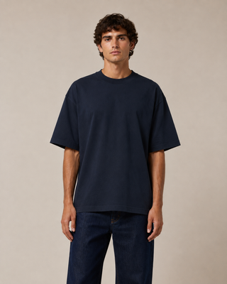 T-shirt « l’oversize » marine