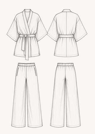 Ensemble kimono personnalisé