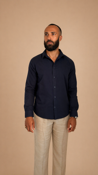 Chemise "La légère" marine