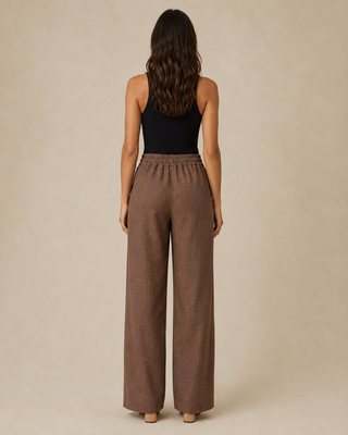 Pantalon "L’indispensable" marron