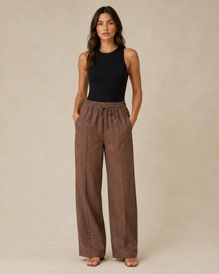 Pantalon "L’indispensable" marron