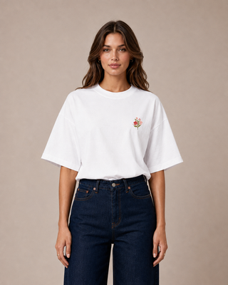T-shirt oversize « Le bouquet »