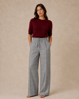 Pull « Le doux » bordeaux