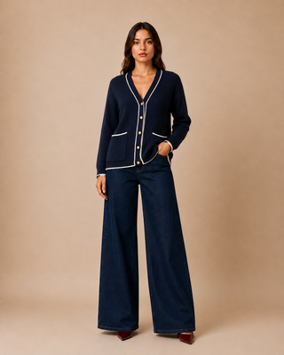 Cardigan bleu marine