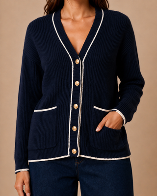 Cardigan bleu marine