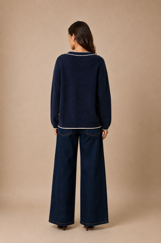 Cardigan bleu marine