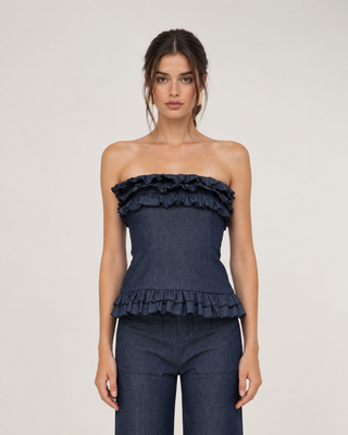 Bustier en jean