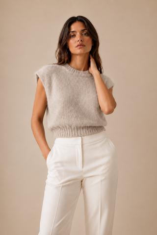 Pull « Le calé » beige