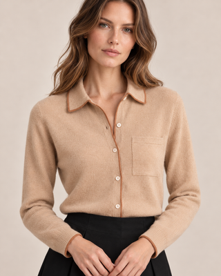 Le cardigan beige