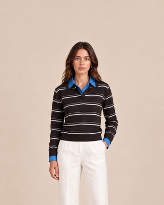 Polo en laine - marron