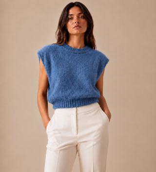 Pull « Le calé » bleu