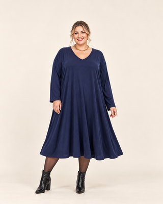 Robe trapèze - Bleu