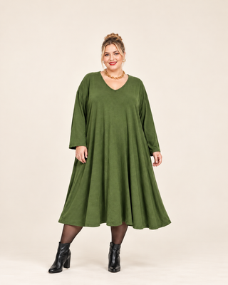 Robe trapèze - vert