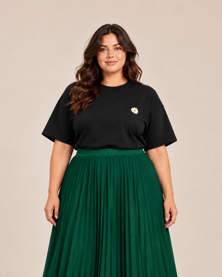 T-shirt oversize « La marguerite » - Femme