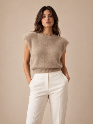 Pull « Le calé » beige